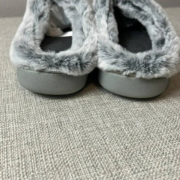 Evshine Warm Knit House Slippers Chenille Slippers Memory Foam Outdoor Soles sz9 - Picture 5 of 11